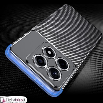 Carbon guminis dėklas su kameros apsauga - juodas (Xiaomi 14T Pro) Carbon guminis dėklas su kameros apsauga - juodas (Xiaomi 14T Pro)